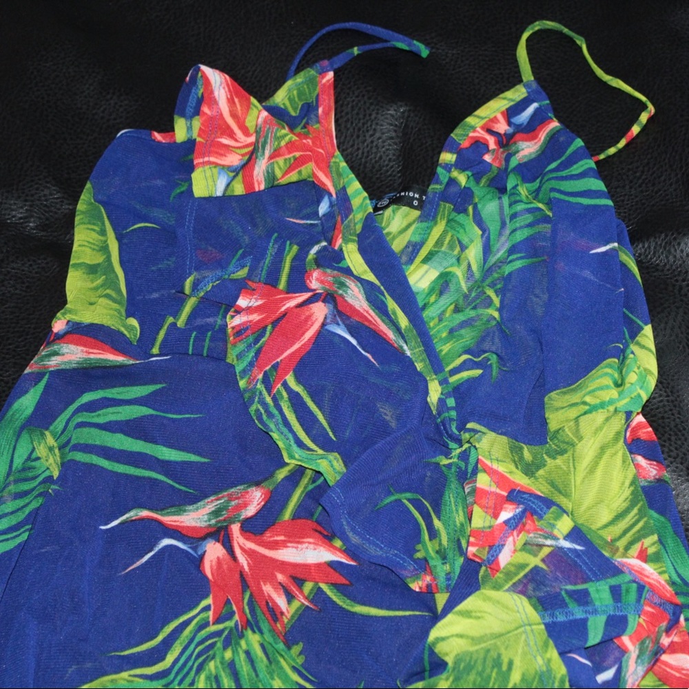 10/10/20 Sale✨Floral Print Ruffle Maxi Dress